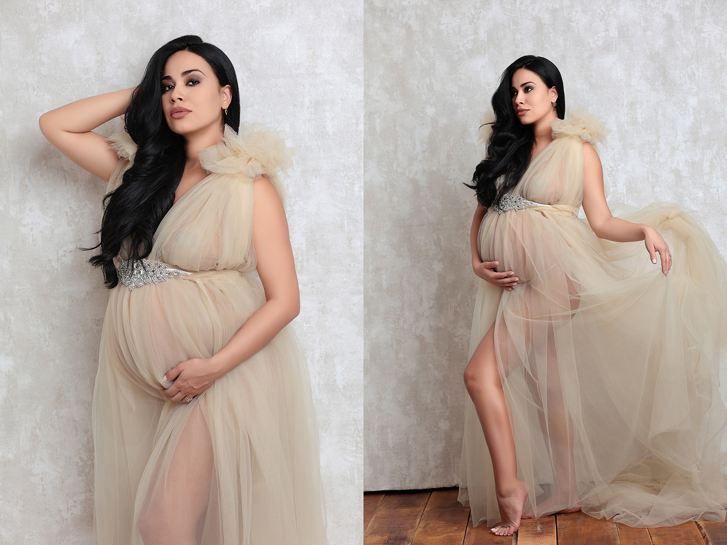 Sesion fotografia embarazo glamour madrid