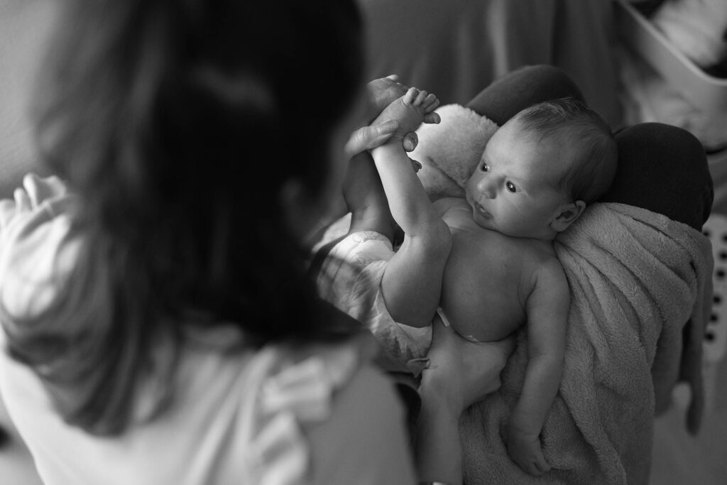 Fotografía newborn, cuidado en la sesión del bebé