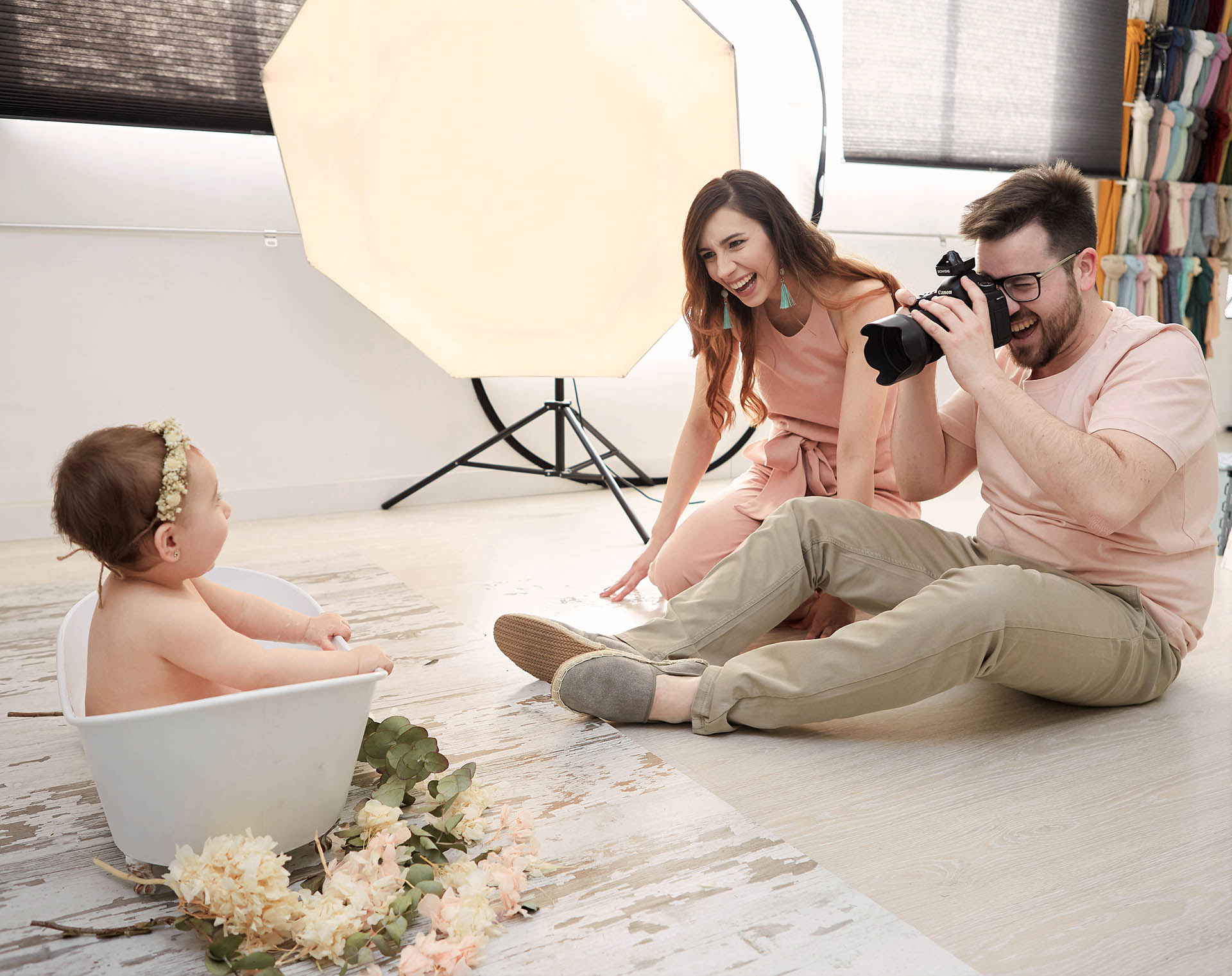 Participación Elena e Iván sesión bebé tímido