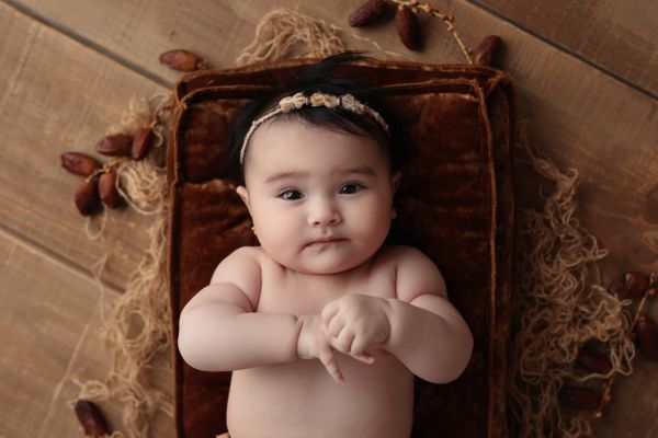 sesión de fotografía 100 días de tu bebé